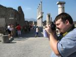 066-josh taking a pic at pompeii